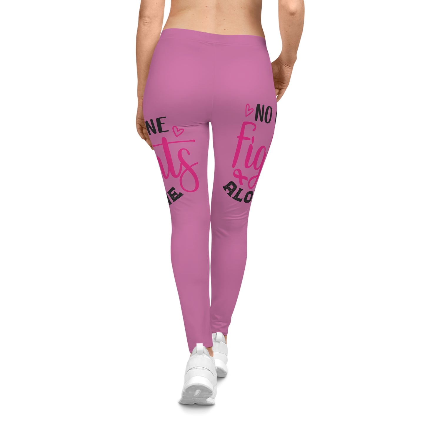 Women's Inspirational Leggings - Supportive Yoga Pants for Workout, Casual Wear, Breast Cancer Awareness, Fitness, Motivational Apparel