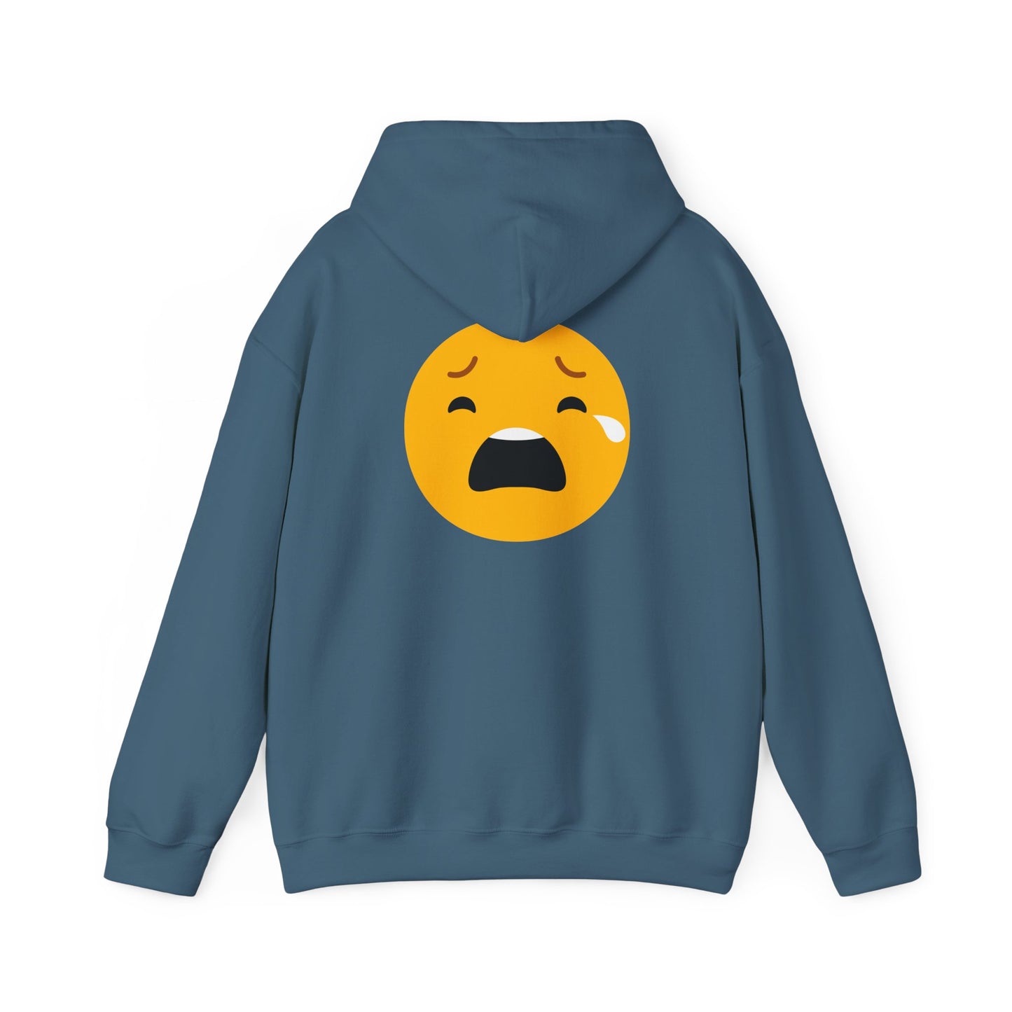 Unisex Heavy Blend™ Sad Emoji Hoodie - Cozy & Expressive Sweatshirt