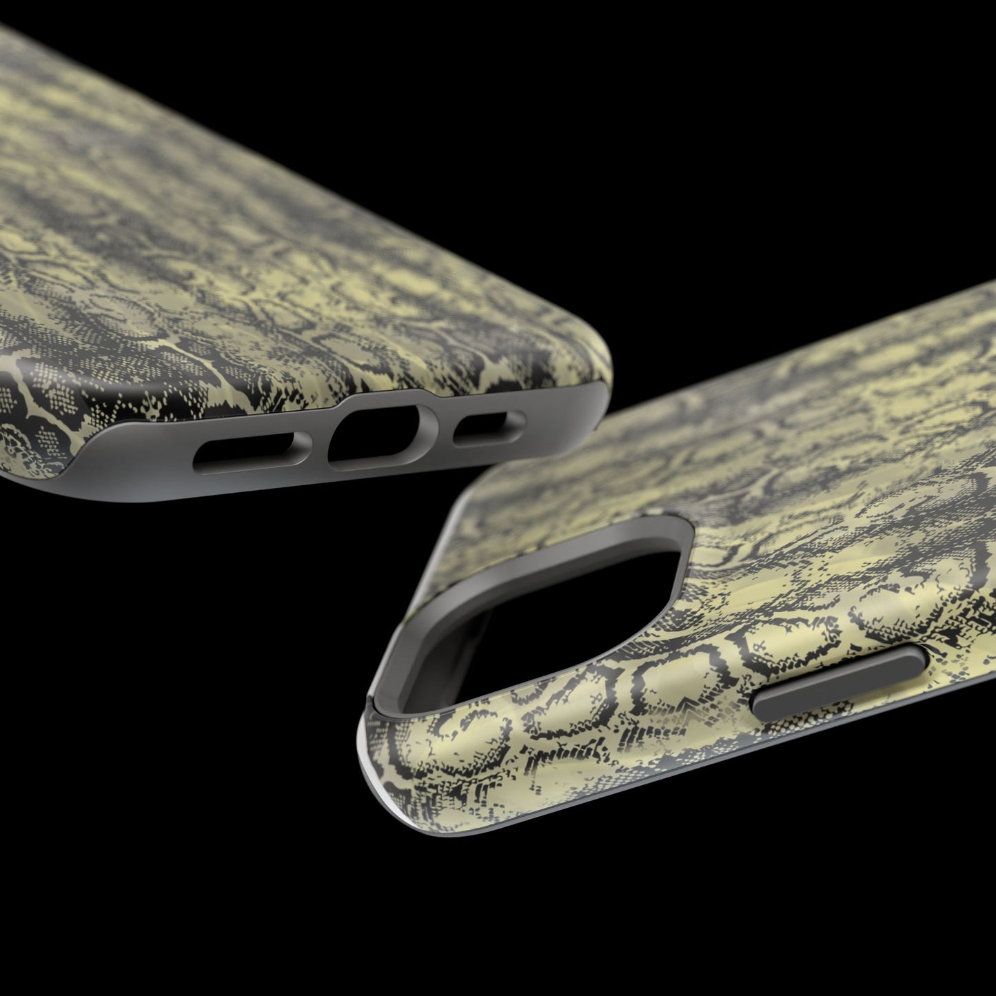 Stylish Snake Skin Magnetic Tough Case - Durable Protection for Your Phone