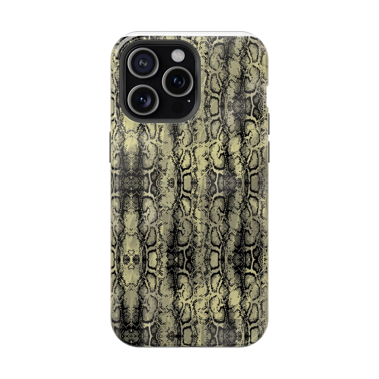 Stylish Snake Skin Magnetic Tough Case - Durable Protection for Your Phone