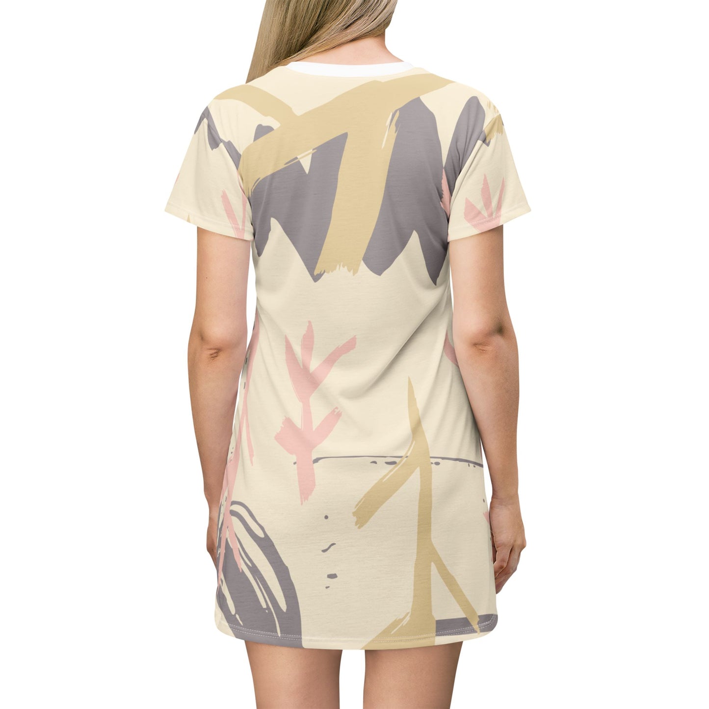 Boho Floral T-Shirt Dress - Casual Summer Style