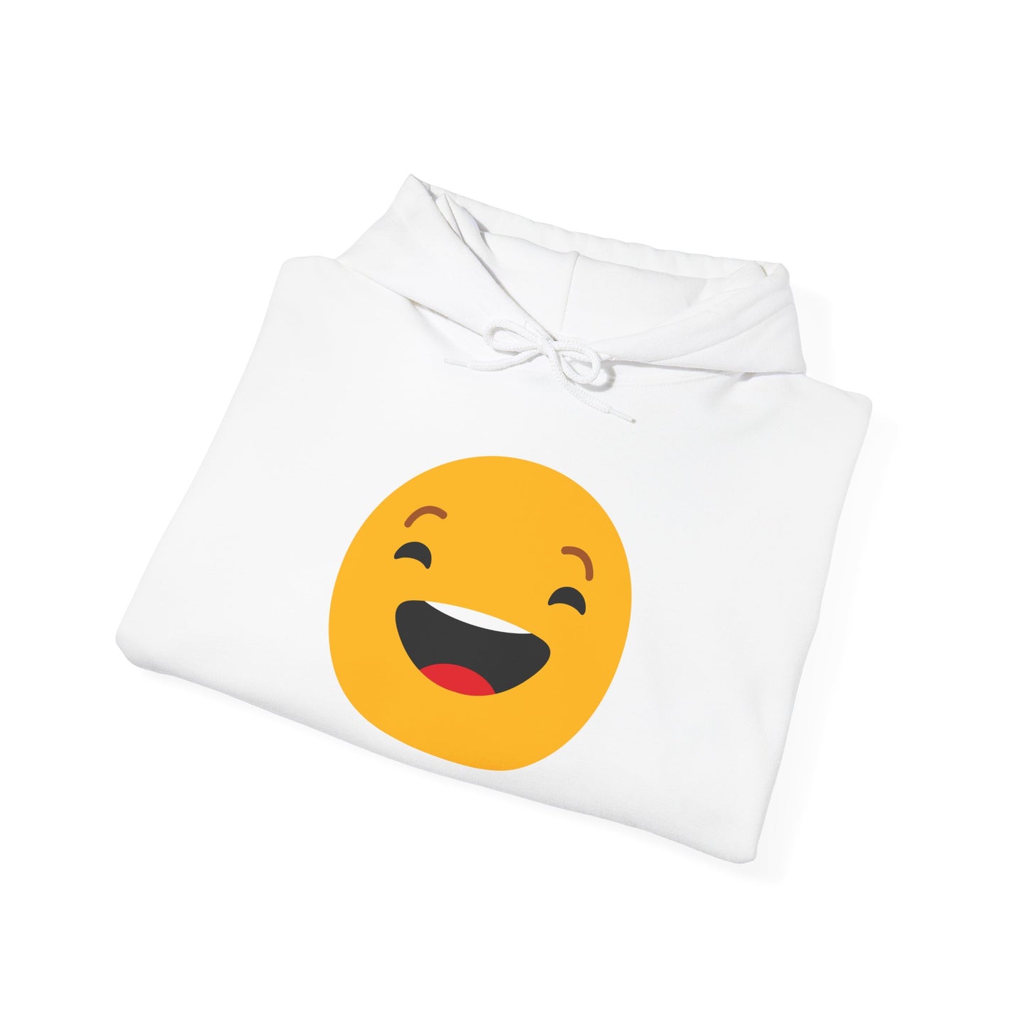 Funny Smile Emoji Hoodie - Unisex Heavy Blend™ Sweatshirt for Everyday Comfort