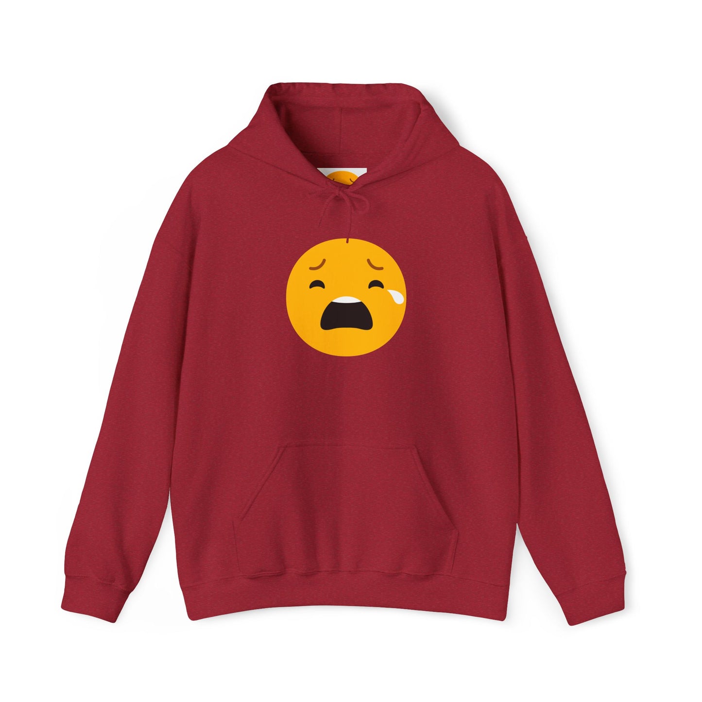 Unisex Heavy Blend™ Sad Emoji Hoodie - Cozy & Expressive Sweatshirt