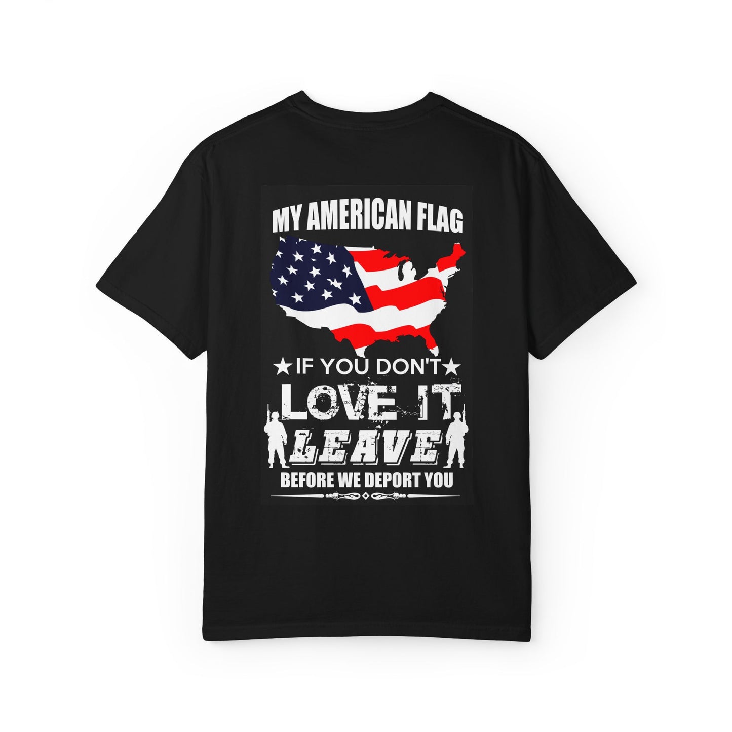 American Flag T-shirt, Patriotic Tee for July 4th, Veterans Support Shirt, Independence Day Top, USA Flag Apparel