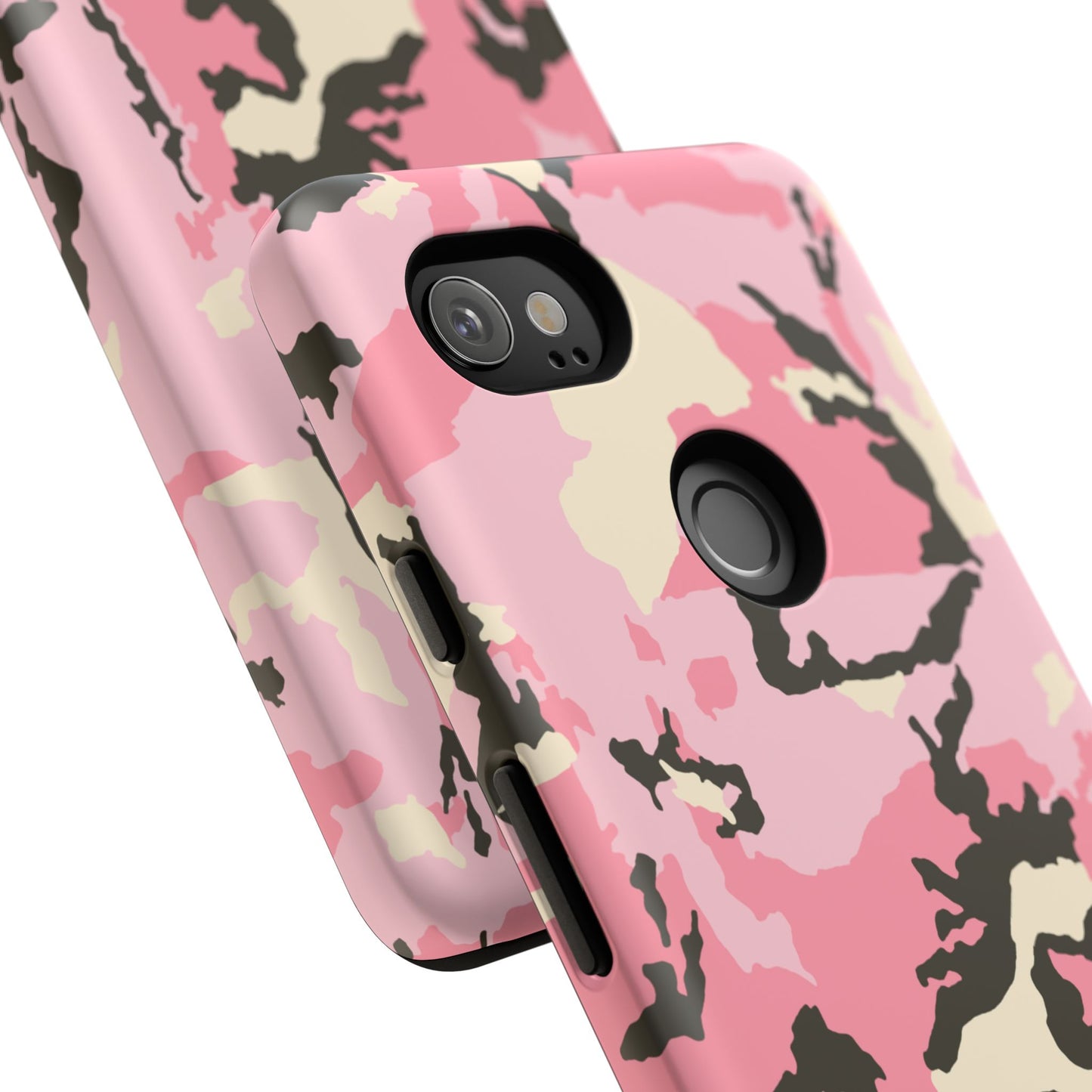 Stylish Tough Phone Case – Pink Camo Design for Bold Protection Make a statement while keeping your phone safe with this eye-catching pink camouflage case that blends fashion with durability.