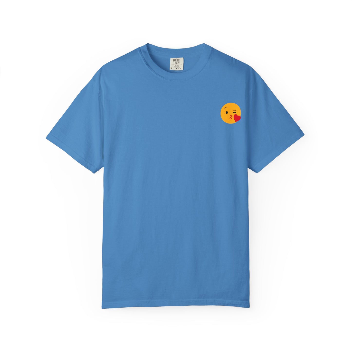 Unisex Emoji Love T-shirt - Playful Kiss & Wink Design