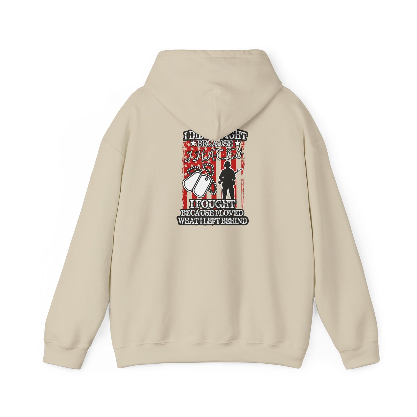 Military Supporter Hoodie, Patriotic Sweatshirt, Independence Day Gift, Veteran Clothing, USA Flag Apparel