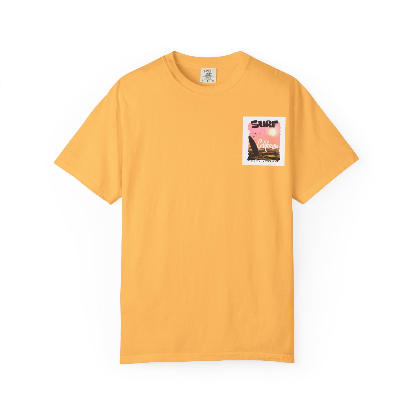 California Surf Graphic Tee - Unisex Garment-Dyed T-Shirt for Beach Lovers, Summer Vibes, Gift for Surfers, Casual Wear,