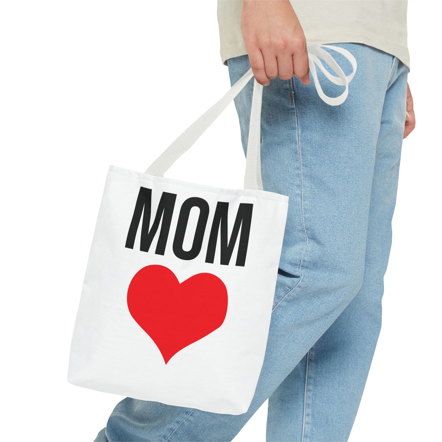 Mom Love Tote Bag | Perfect for Mother's Day, Birthday Gift, Grocery Shopping, Personalized Gift, Eco-Friendly
