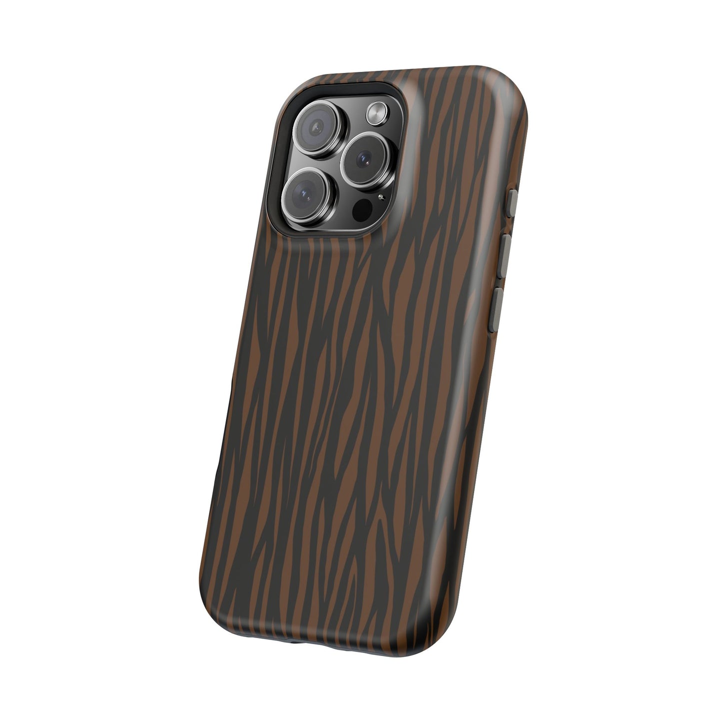 Stylish Magnetic Tough Phone Case - Bold Striped Design