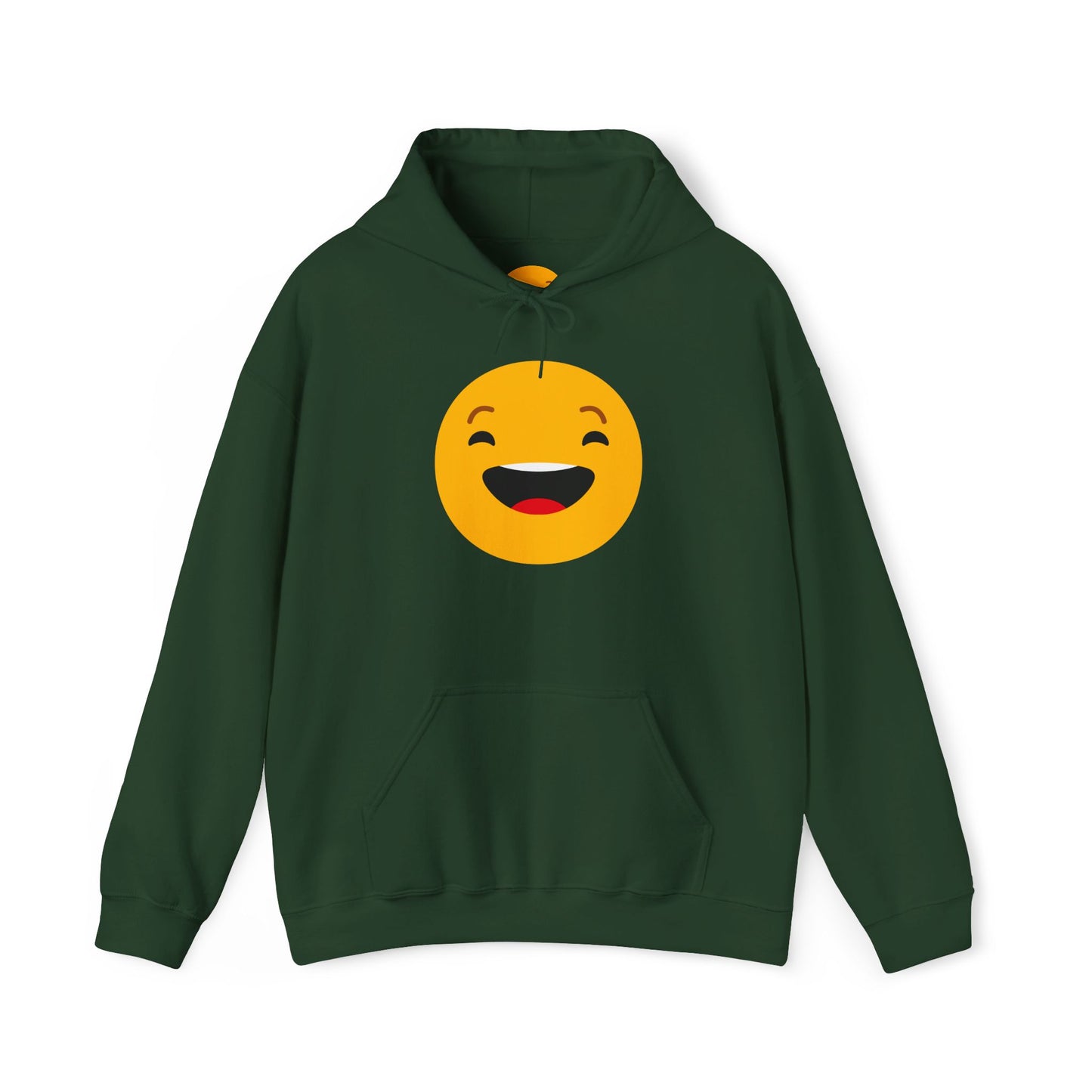 Funny Smile Emoji Hoodie - Unisex Heavy Blend™ Sweatshirt for Everyday Comfort