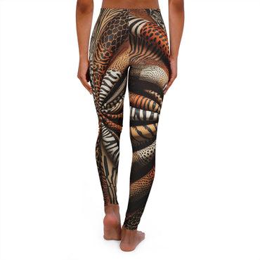 Trendy Animal Print Leggings, Fashionable Workout Leggings, Unique Casual Bottoms, Stylish Yoga Pants, Comfortable Lounge