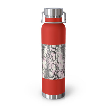 Trendy Snakeskin Insulated Water Bottle - 22oz - Perfect for Travel & Outdoor Adventures