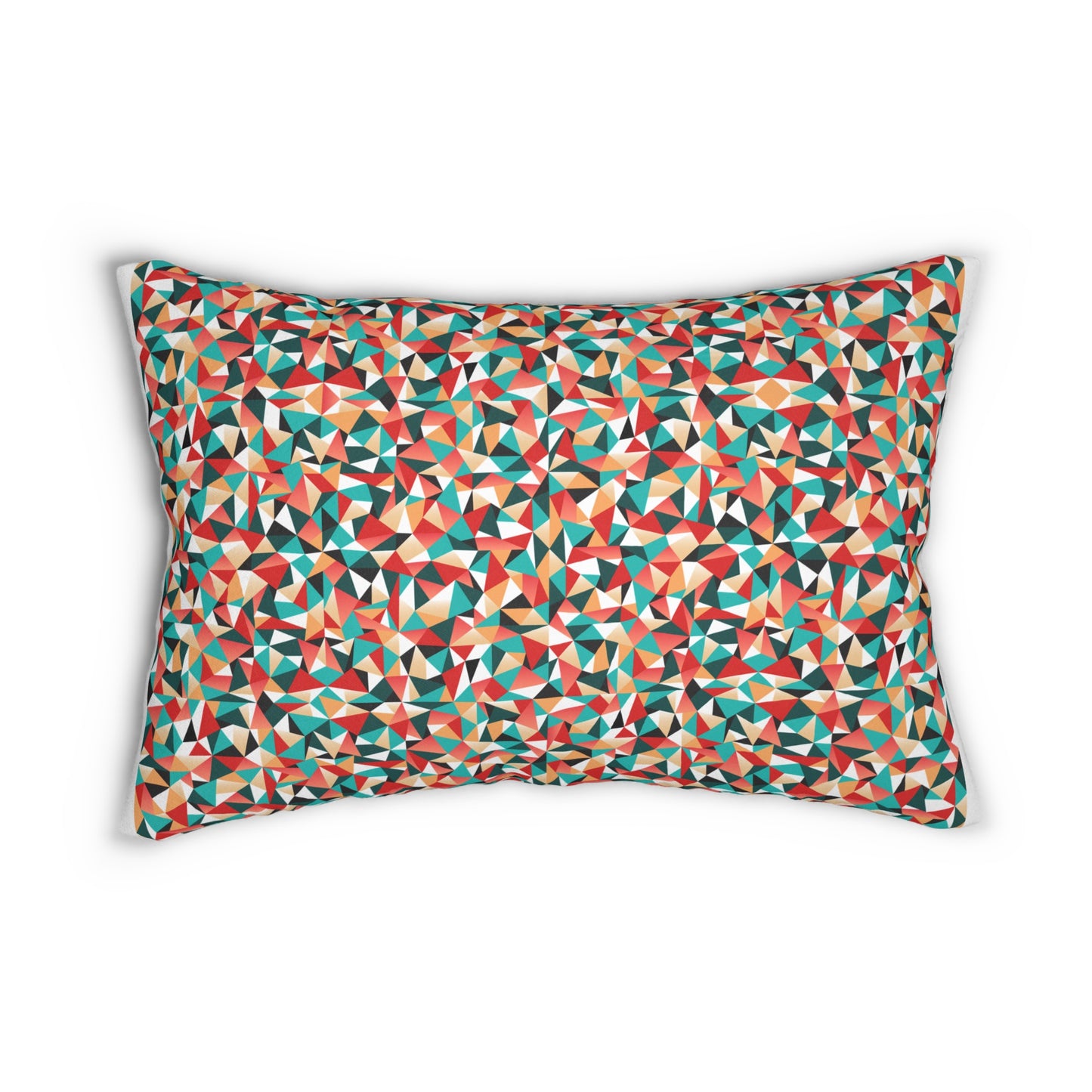 Colorful Geometric Lumbar Pillow – Vibrant Home Décor