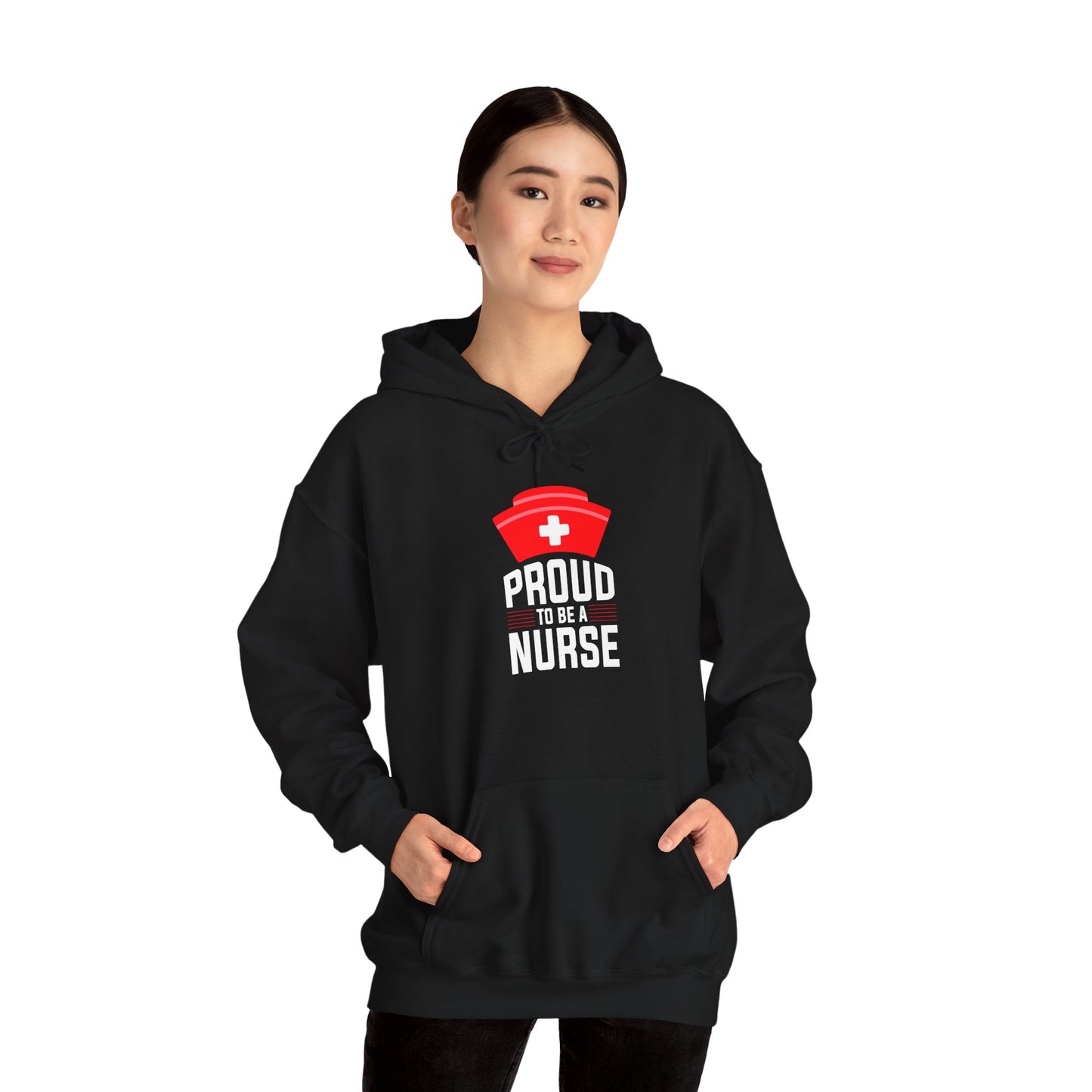 Nurse Life Hoodie - Unisex Heavy Blend™ Sweatshirt with Red Cross Design