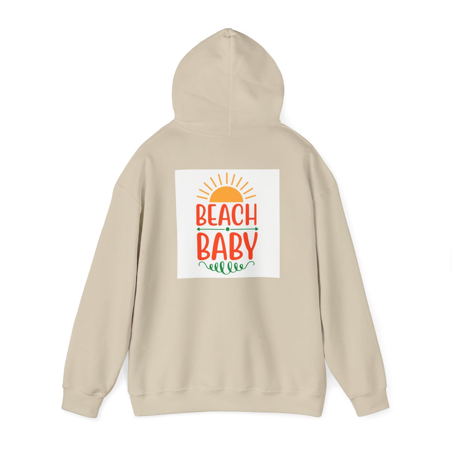 Beach Baby Hooded Sweatshirt | Summer Vibes, Beach Lover Gift, Unisex Casual Wear, Cozy Hoodie, Fun Beachwear