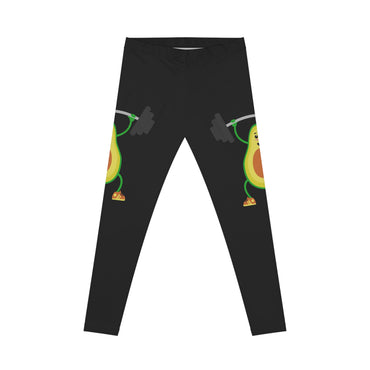 Fun Avocado Fitness Leggings - Women's Casual Leggings, Workout Tights, Athletic Apparel, Exercise Pants, Gift for Gym Lovers