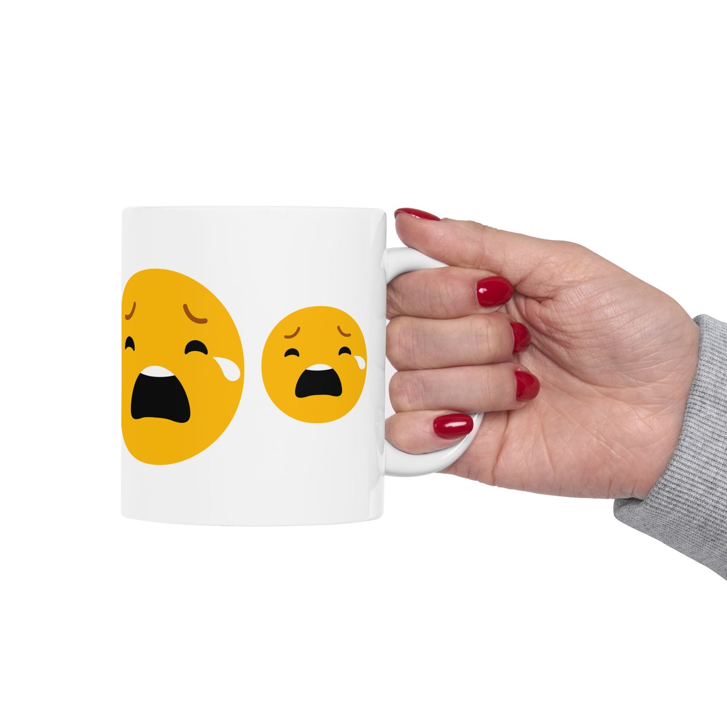 Funny Emotion Ceramic Mug - 11oz & 15oz - Perfect Gift for Friends and Family