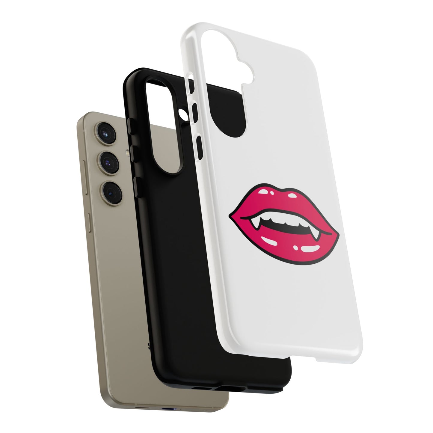 Vampire Mouth Phone Case - Tough Cases for Halloween, Gift for Spooky Lovers, Quirky Phone Accessories, Fun Tech Gear
