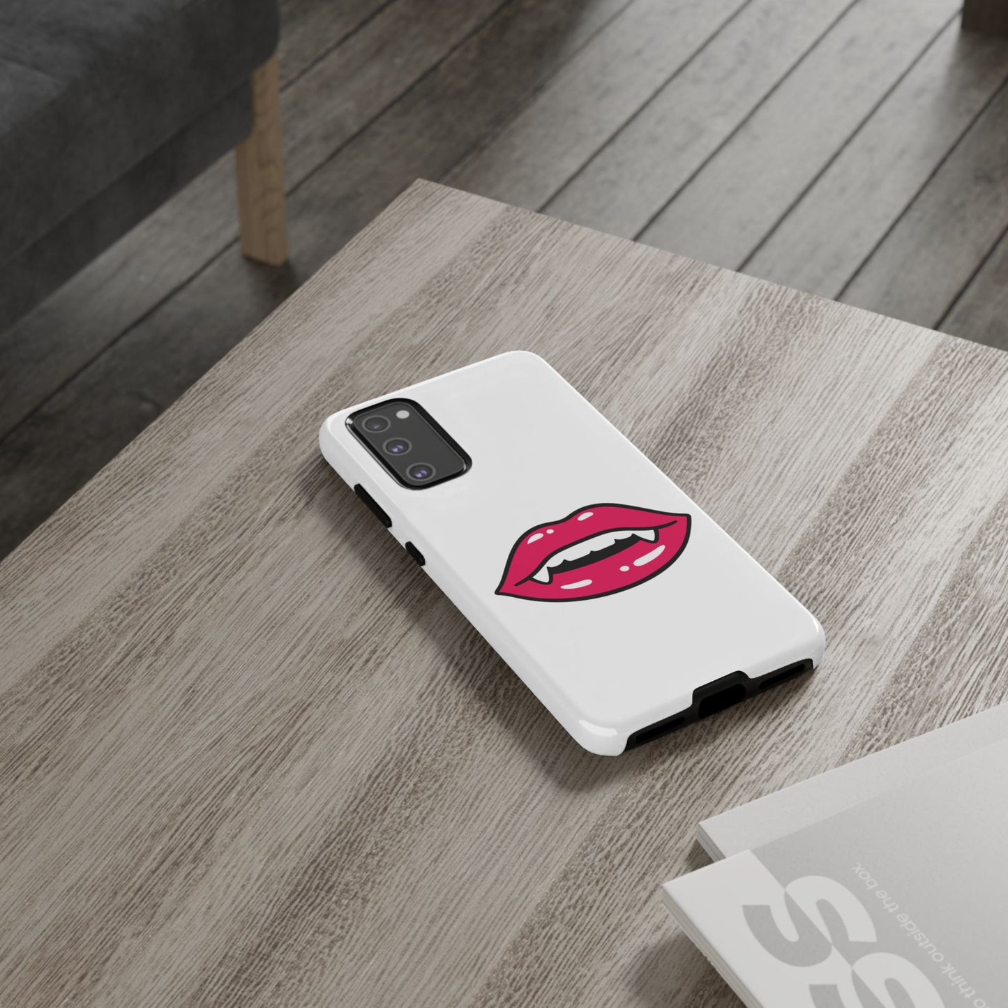 Vampire Mouth Phone Case - Tough Cases for Halloween, Gift for Spooky Lovers, Quirky Phone Accessories, Fun Tech Gear
