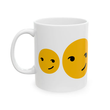 Happy Faces Ceramic Mug - 11oz & 15oz Coffee Cup for Positive Vibes