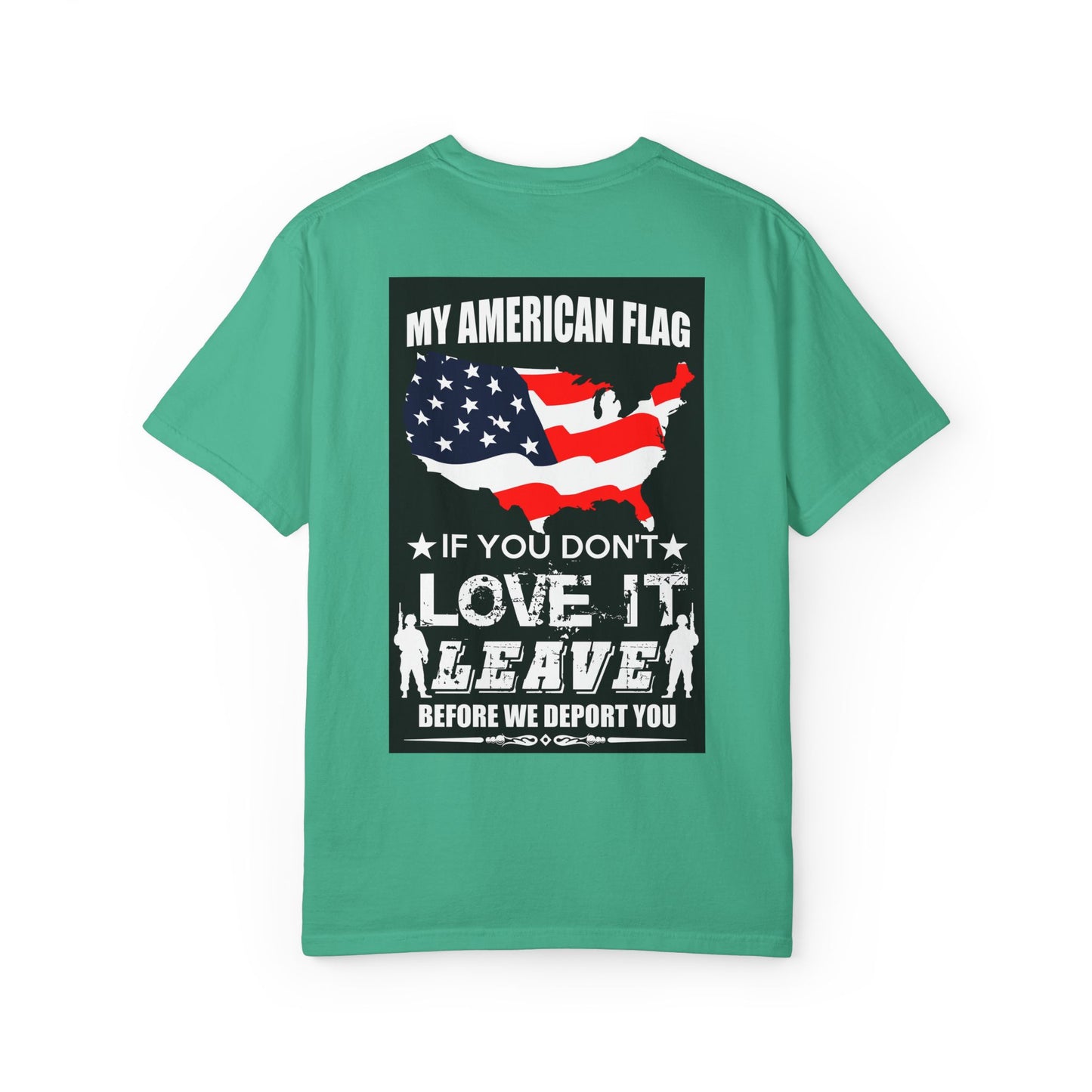 American Flag T-shirt, Patriotic Tee for July 4th, Veterans Support Shirt, Independence Day Top, USA Flag Apparel
