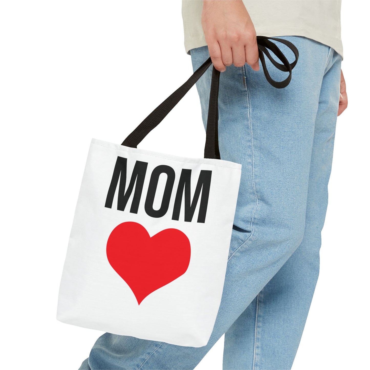 Mom Love Tote Bag | Perfect for Mother's Day, Birthday Gift, Grocery Shopping, Personalized Gift, Eco-Friendly