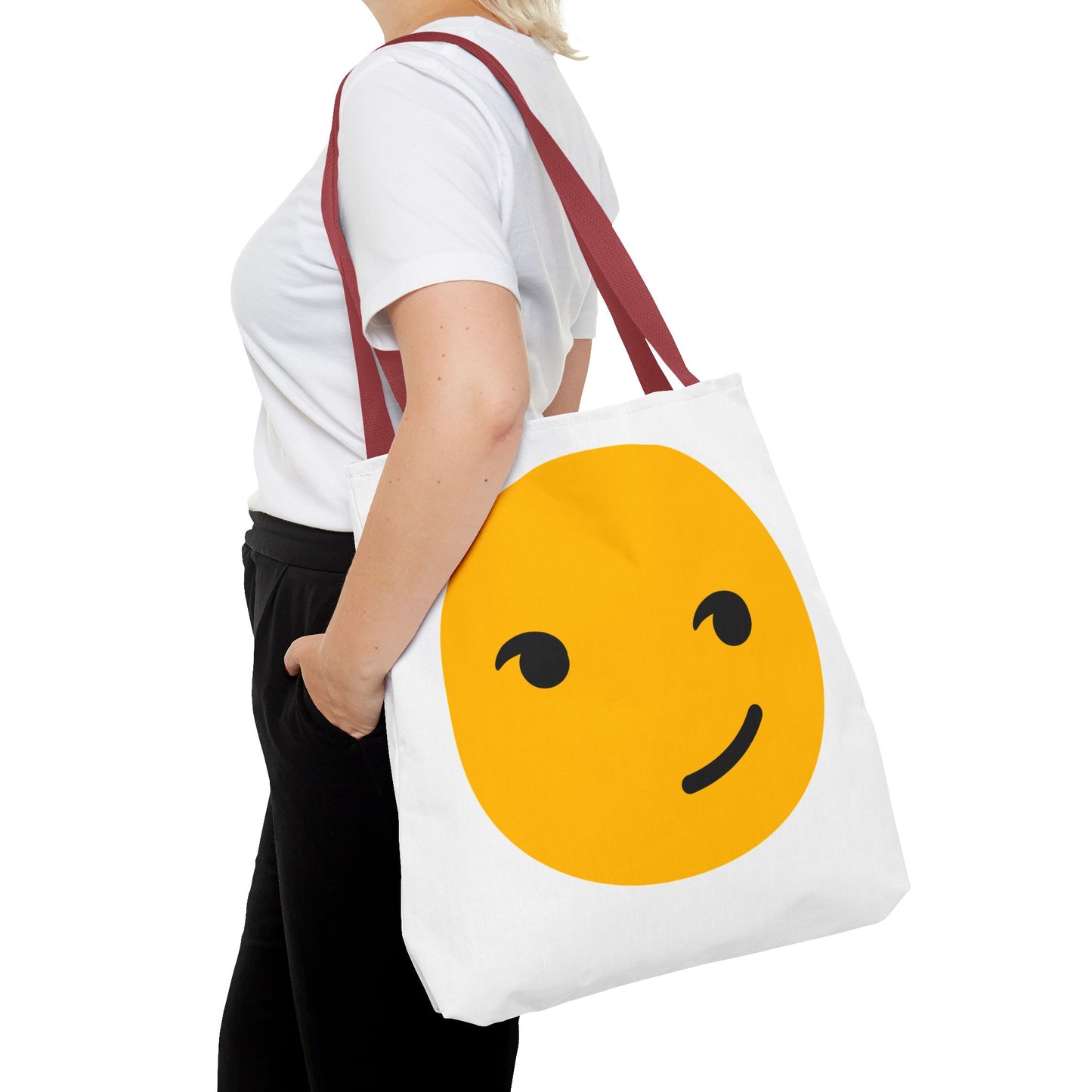 Playful Smiley Tote Bag - Cute and Fun Design for Everyday Use