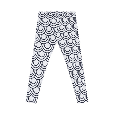 Chic Wave Pattern Women's Casual Leggings