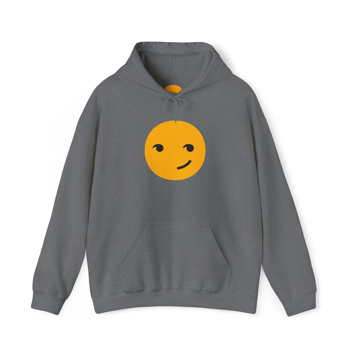 Smiley Face Unisex Heavy Blend Hooded Sweatshirt – Cozy & Playful Comfort for All Occasions