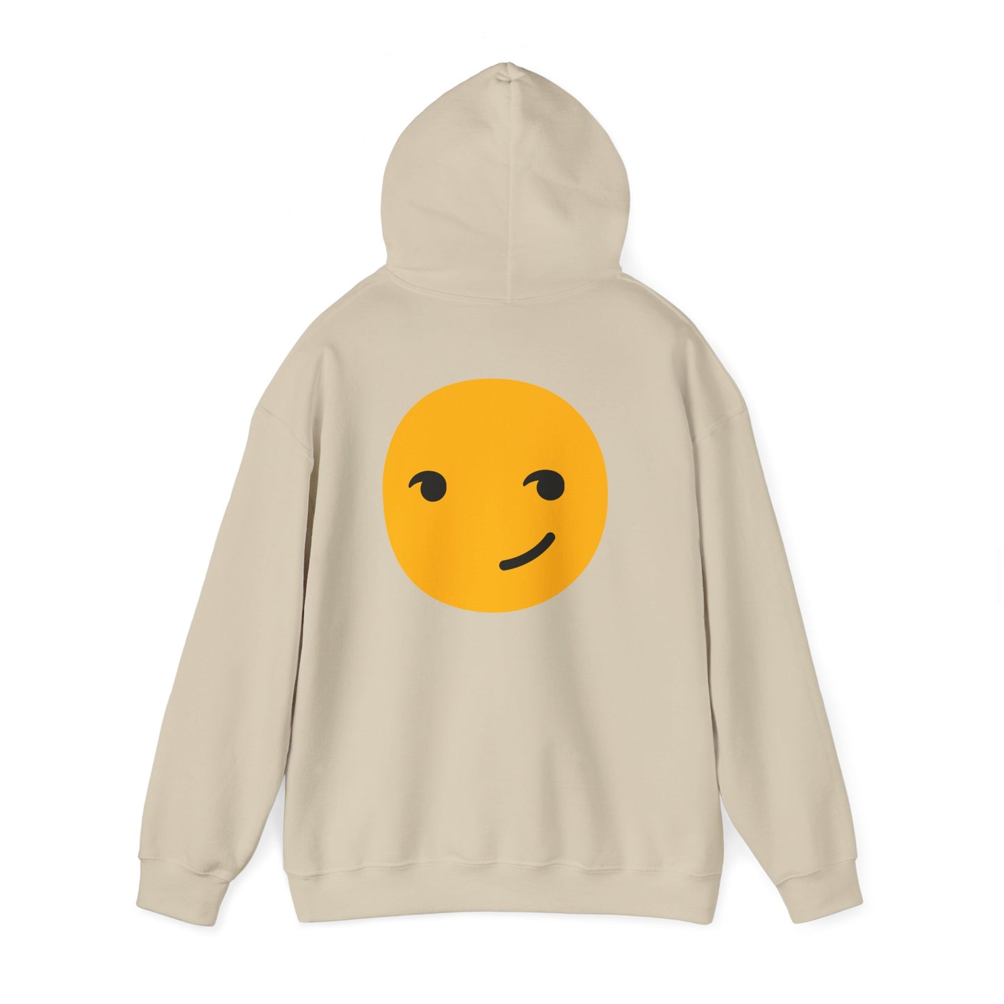 Smiley Face Unisex Heavy Blend Hooded Sweatshirt – Cozy & Playful Comfort for All Occasions