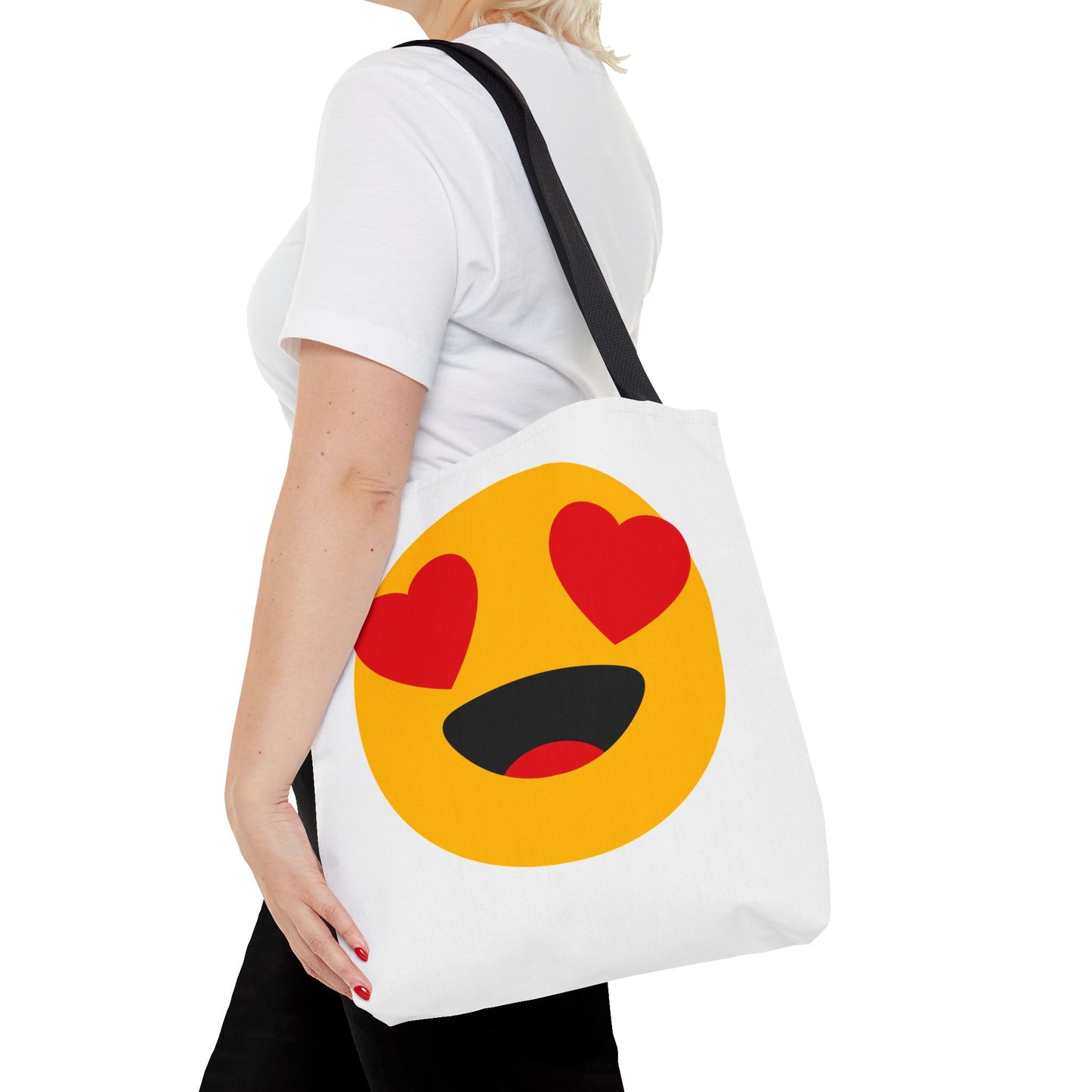 Happy Love Emoji Tote Bag - Perfect for Everyday Use and Special Celebrations