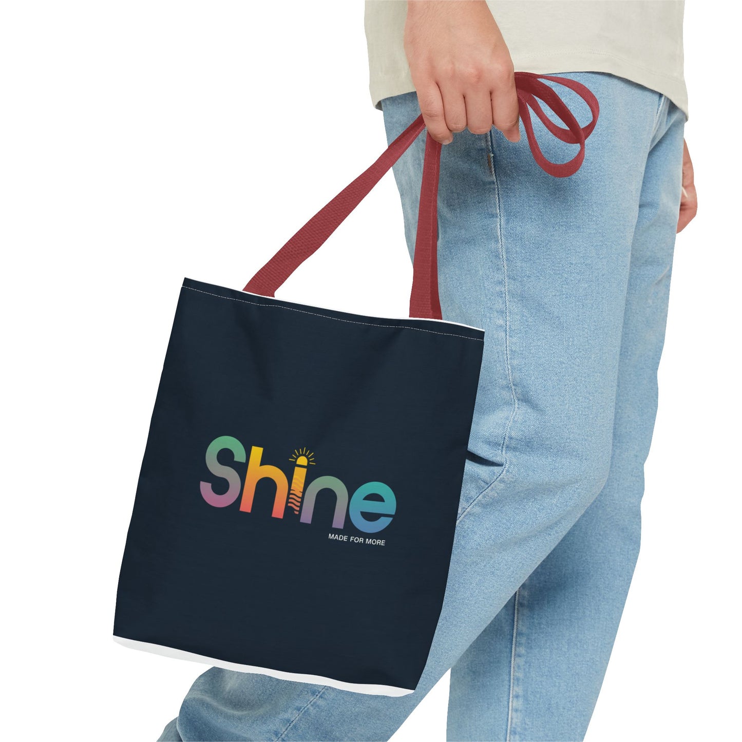 Inspirational Tote Bag - Shine, Motivational Gift, Reusable Shopping Bag, Eco-Friendly Fashion, Daily Use Bag
