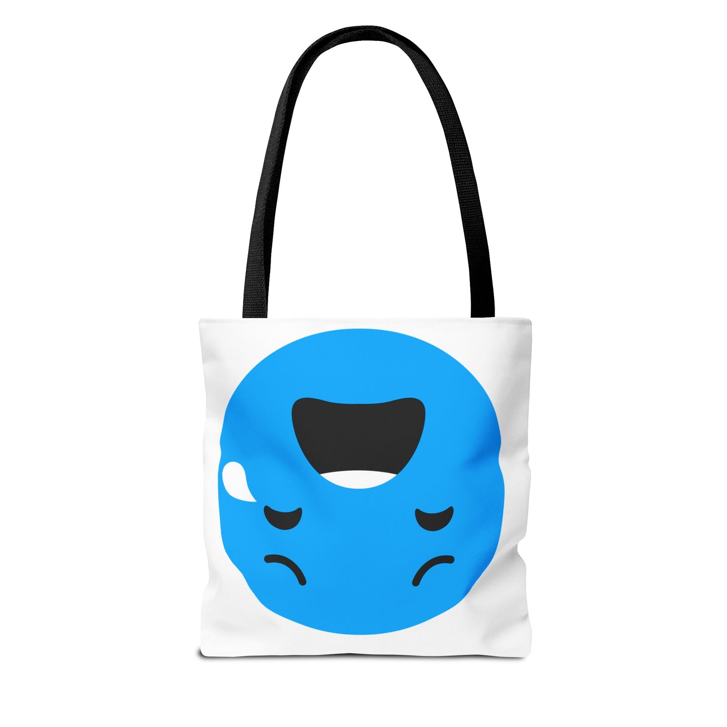 Emotional Expression Tote Bag - Cute Sad Face Design