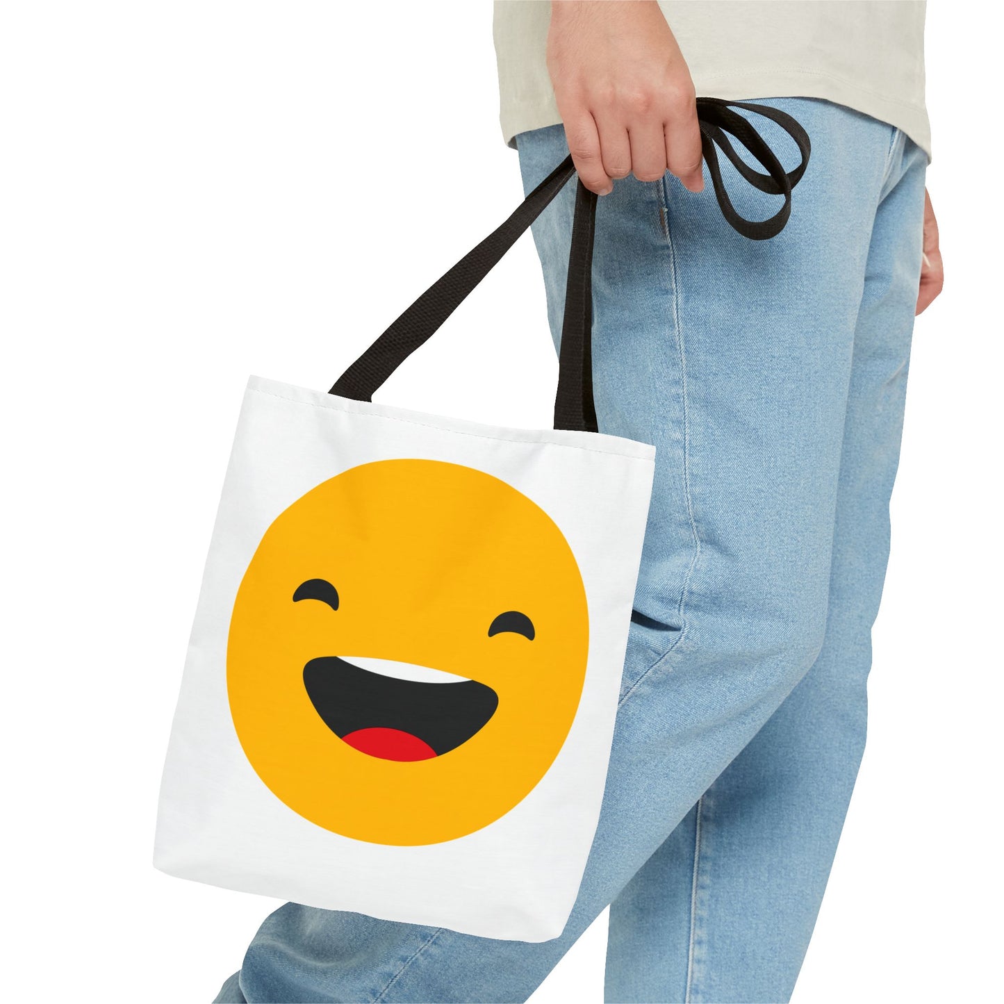 Smiley Face Tote Bag - Fun and Cheerful Reusable Shopping Bag
