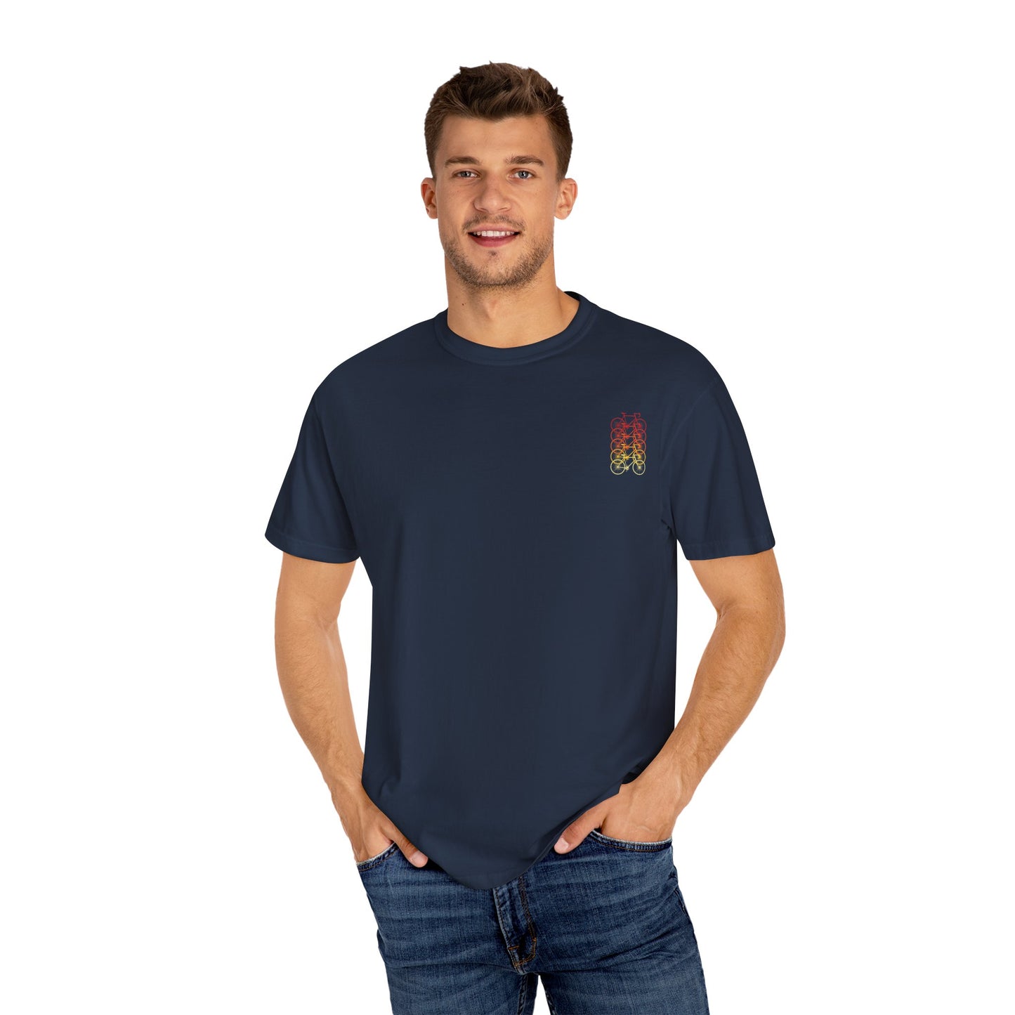 Gradient Bicycle Unisex T-Shirt - Perfect for Cycling Enthusiasts