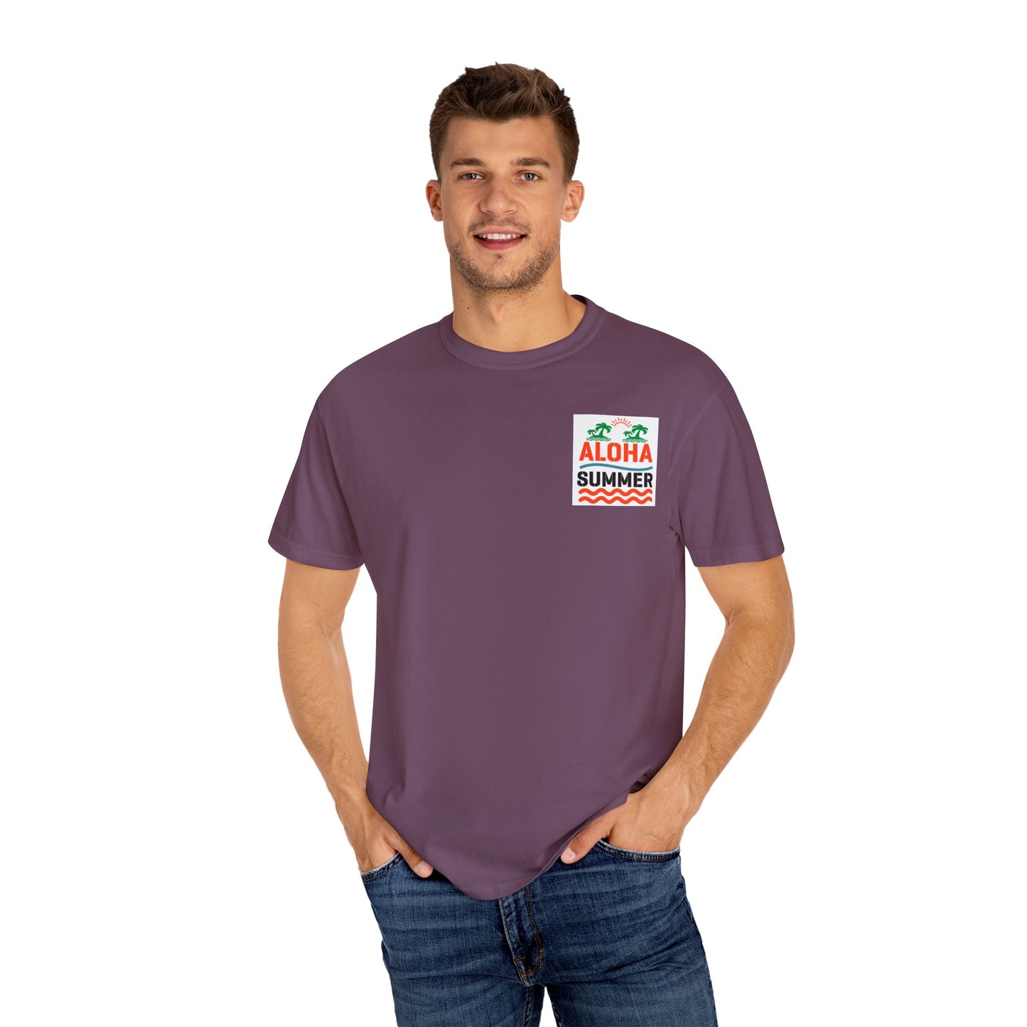 Aloha Summer Unisex T-Shirt, Beach Shirt, Vacation Tee, Summer Apparel, Tropical Graphic Tee, iconic Waikiki Beach Maui ,Oahu
