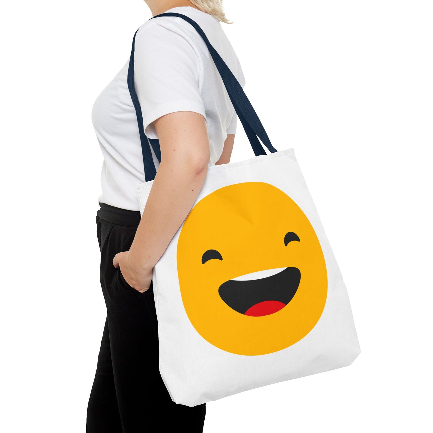 Smiley Face Tote Bag - Fun and Cheerful Reusable Shopping Bag