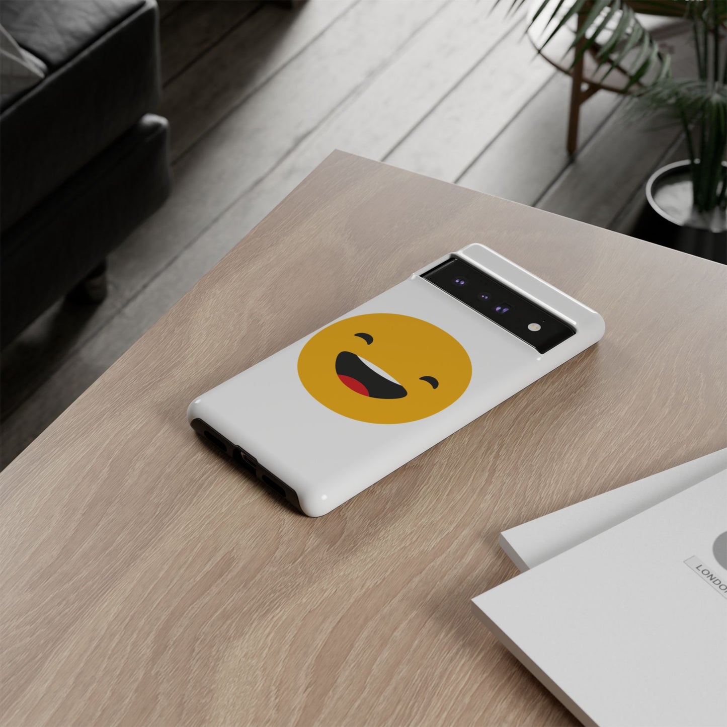Happy Face Tough Phone Case - Durable Protection with Smile Design
