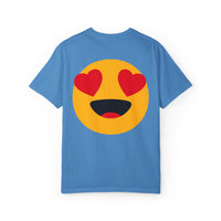 Love Emoji Garment-Dyed Unisex T-Shirt | Perfect for Valentine's Day & Casual Wear