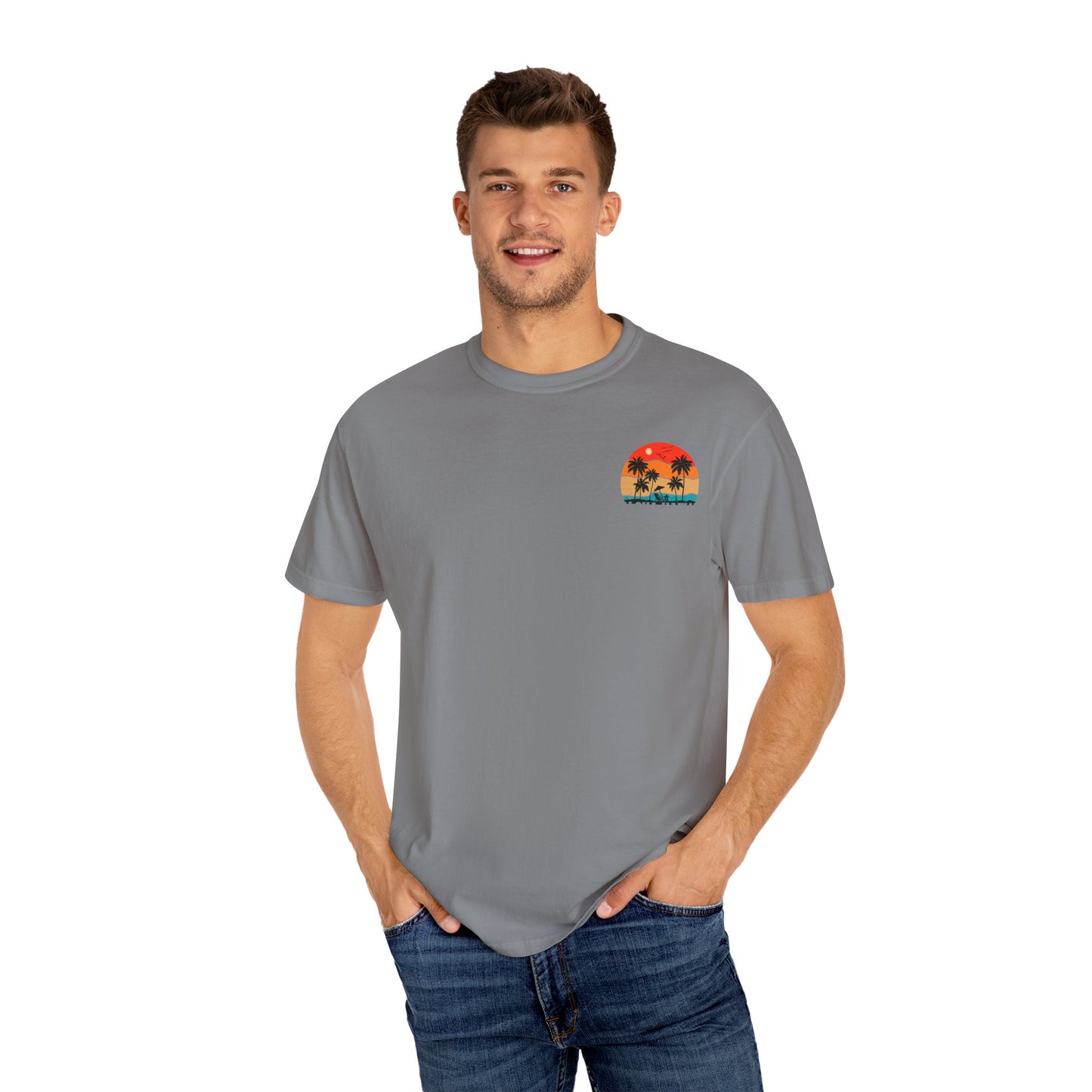 Sunset Vibe Unisex T-Shirt - Tropical Paradise Design