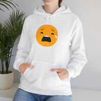 Unisex Heavy Blend™ Sad Emoji Hoodie - Cozy & Expressive Sweatshirt