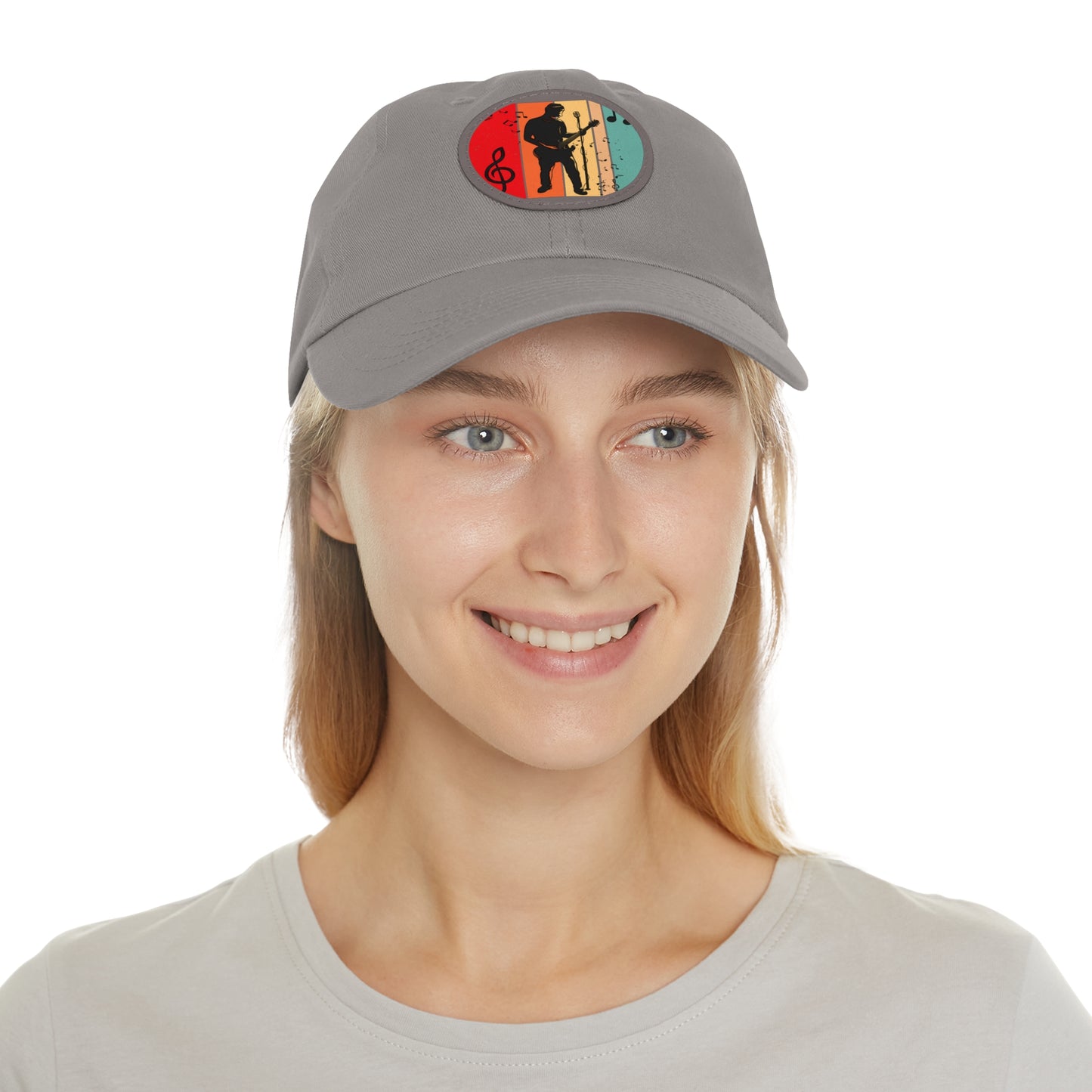 Musician Dad Hat with Leather Patch - Stylish Cap for Music Lovers
