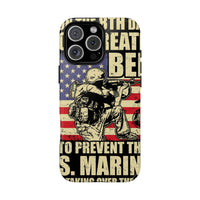 Military-Themed Phone Case - 'God Created Beer' Design