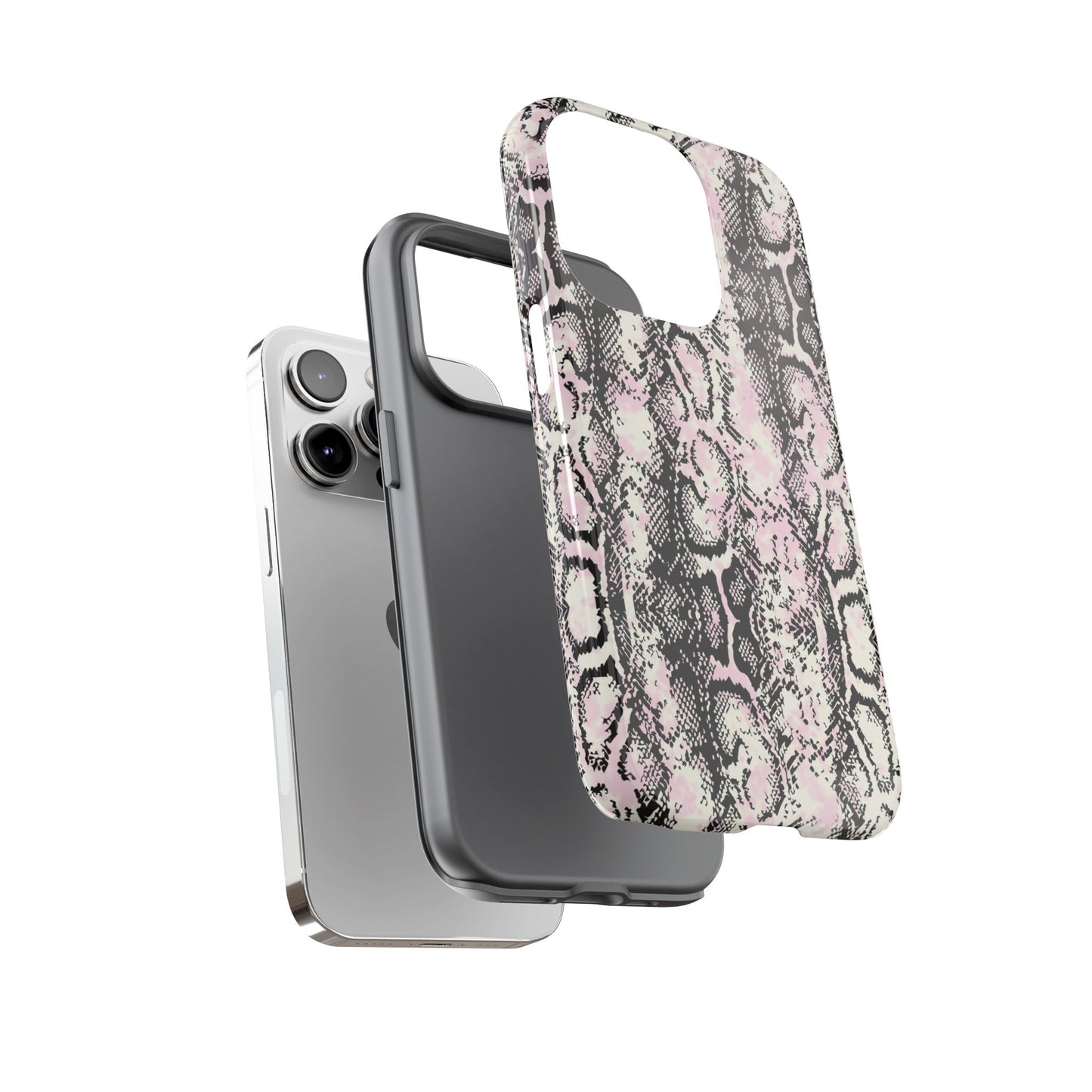 Stylish Snake Print Phone Case - Tough Protection for Trendsetters