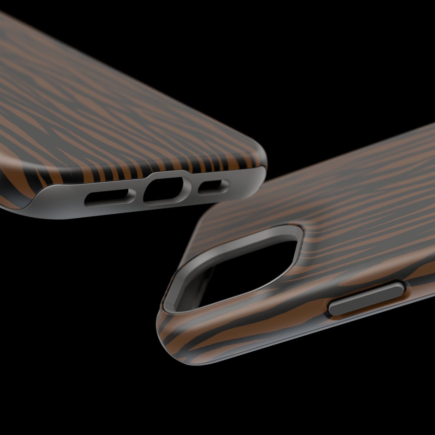 Stylish Magnetic Tough Phone Case - Bold Striped Design