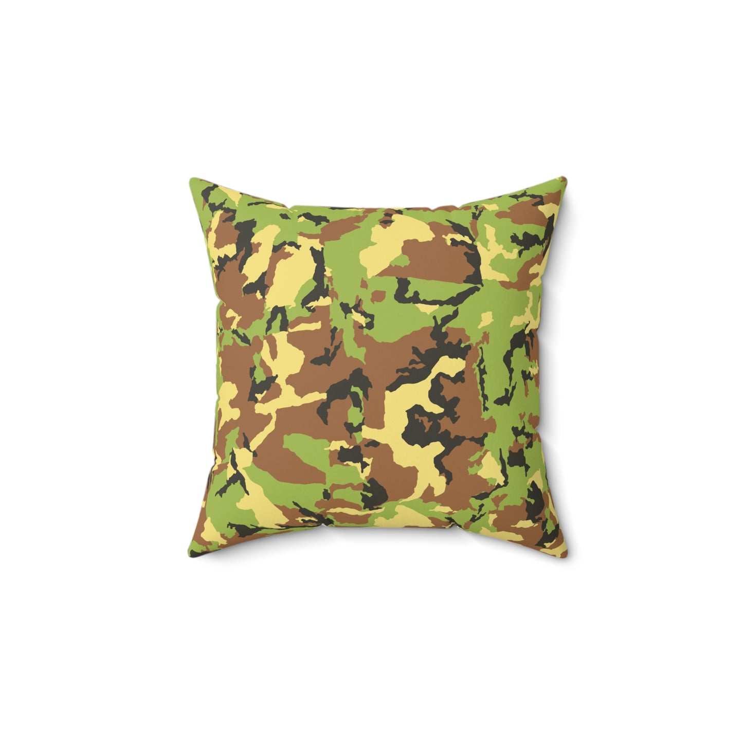 Camo Square Pillow - Cozy Military-Inspired Decor for Outdoor Enthusiasts