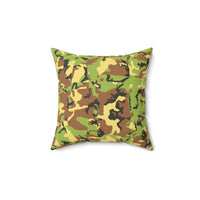 Camo Square Pillow - Cozy Military-Inspired Decor for Outdoor Enthusiasts