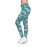 Ocean Waves Women's Casual Leggings - Stylish and Comfy Activewear for Yoga & Daily Wear