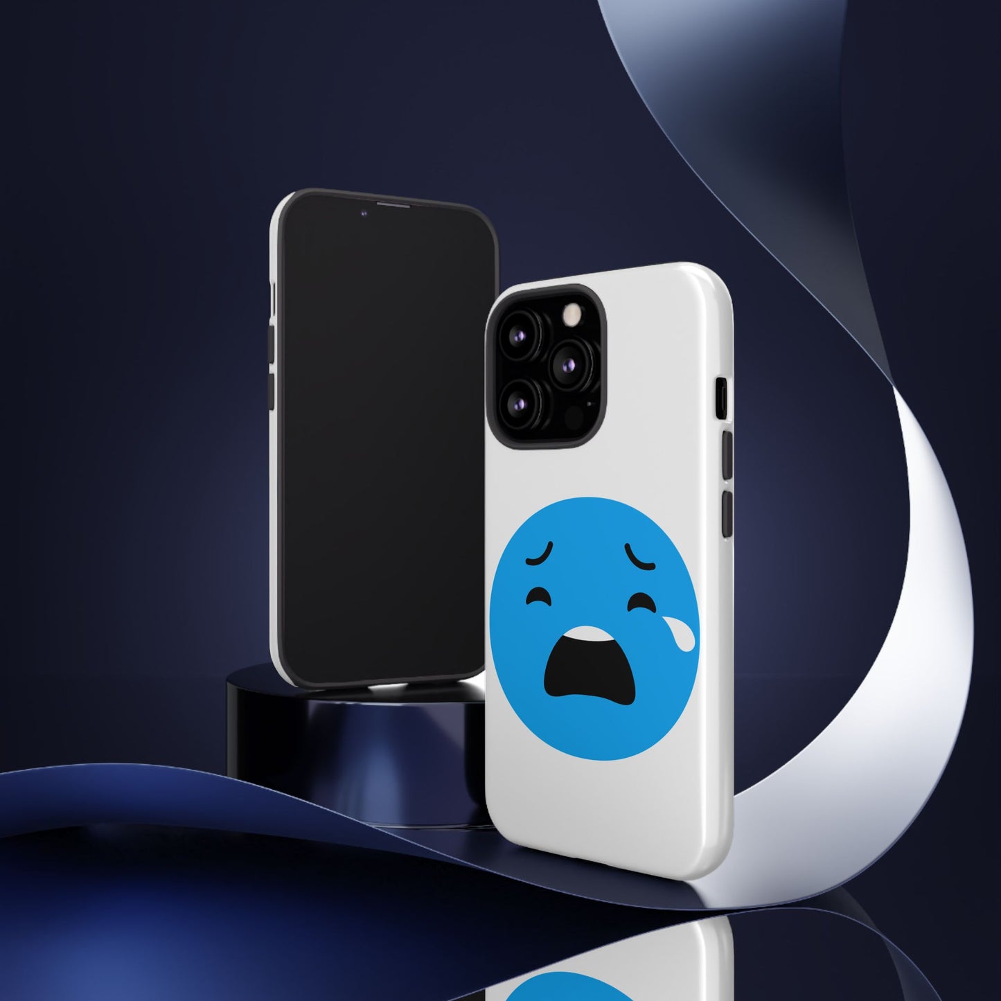 Funny Sad Face Phone Case - Tough and Stylish